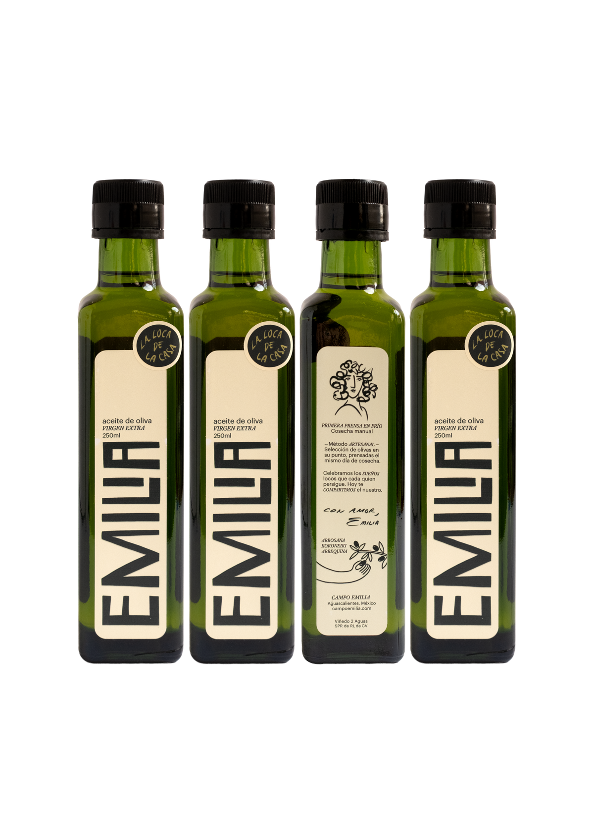 Aceite de Oliva Extra Virgen - 4 Botellas EMILIA